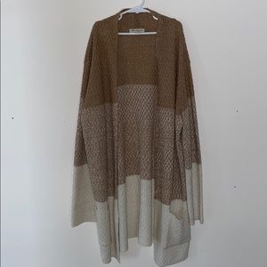 Tri Color Cotton Emporium Cardigan